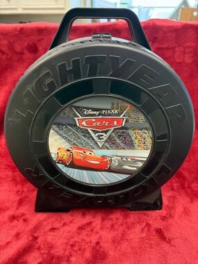 Disney Pixar "Cars 3" Lightning McQueen Lightyear Car Toy Carrying Case  C
